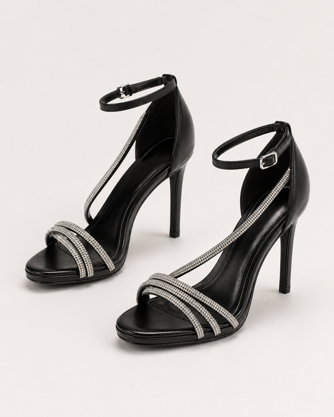 Sandali Eleganti con Tacco Alto e Strass