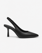 Décolleté Slingback a Punta con Tacco Kitten