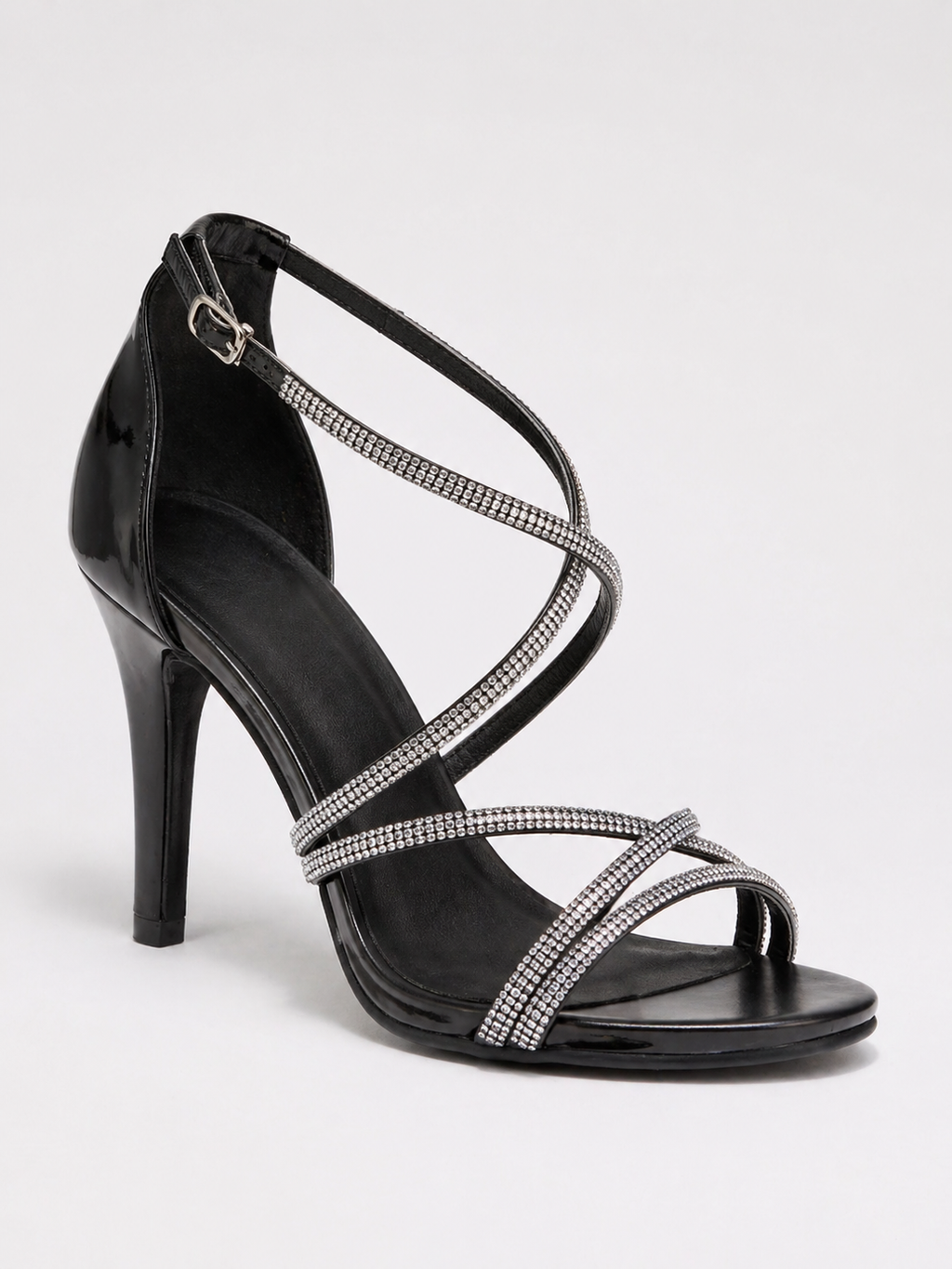 Sandali con Tacco Alto e Strass