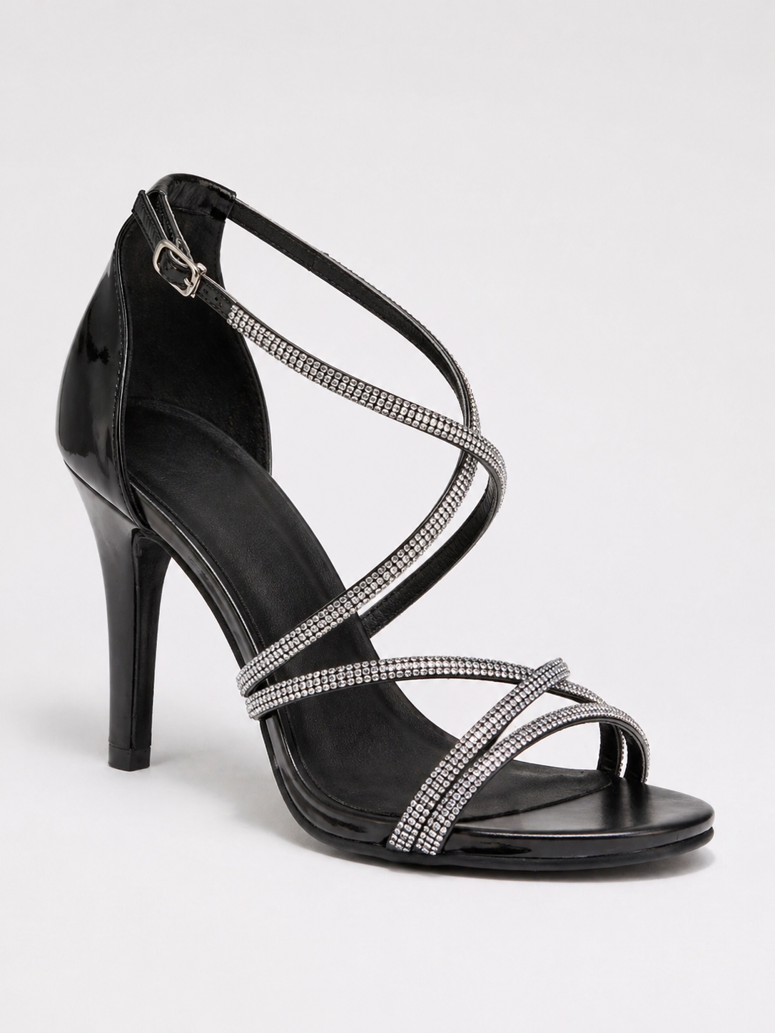 Sandali con Tacco Alto e Strass